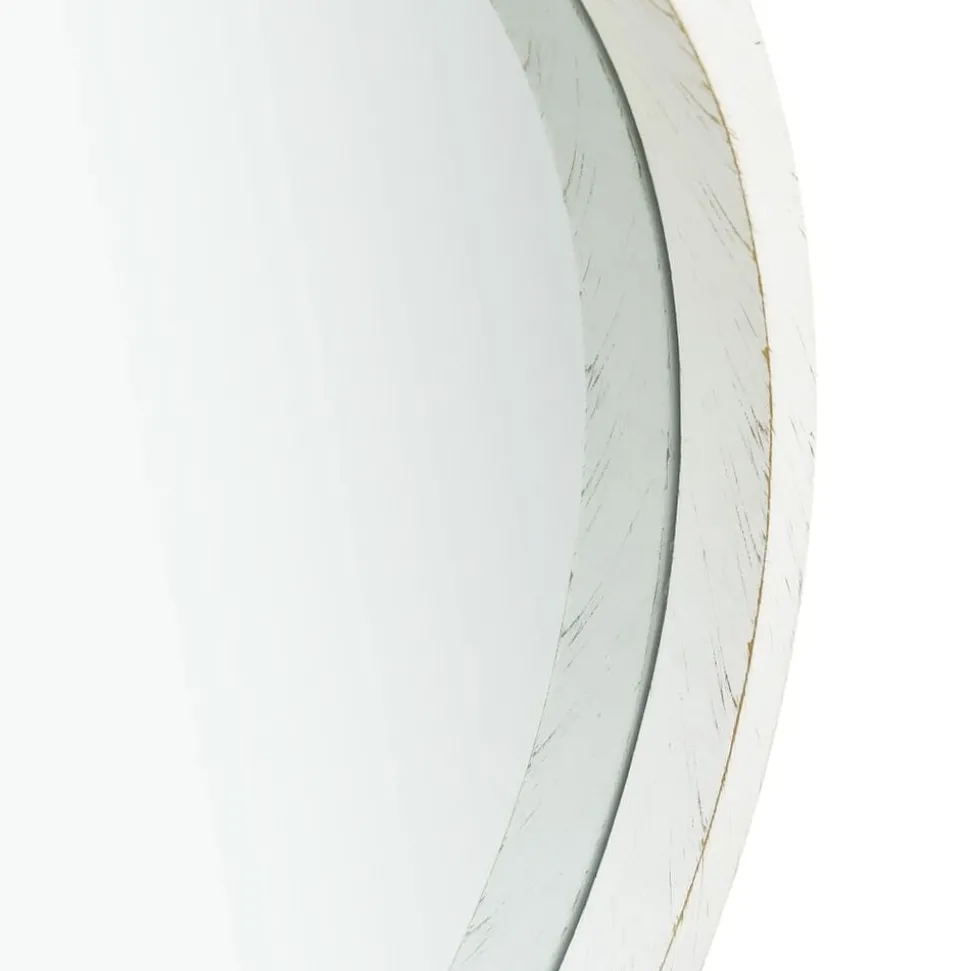 vidaXL Wandspiegel met band 40 cm wit