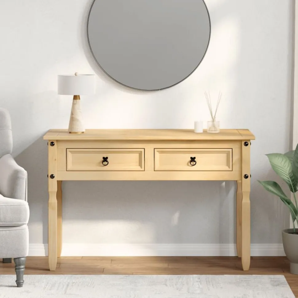 vidaXL Wandtafel Corona 115x46x73 cm massief grenenhout