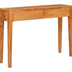 vidaXL Wandtafel met lade Bruin 110 x 30 x 80 cm Massief Acaciahout