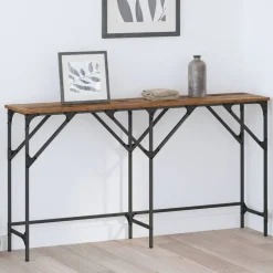 vidaXL Wandtafel Oud Hout 140 x 29 x 75 cm Bewerkt hout