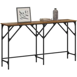 vidaXL Wandtafel Oud Hout 140 x 29 x 75 cm Bewerkt hout