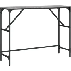 vidaXL Wandtafel 100x32x75 cm bewerkt hout grijs sonoma eikenkleurig
