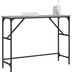 vidaXL Wandtafel 100x32x75 cm bewerkt hout grijs sonoma eikenkleurig
