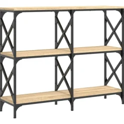 vidaXL Wandtafel 100x28x80,5 cm bewerkt hout sonoma eikenkleurig
