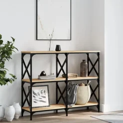 vidaXL Wandtafel 100x28x80,5 cm bewerkt hout sonoma eikenkleurig