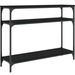 vidaXL Wandtafel 100x29x75 cm bewerkt hout zwart
