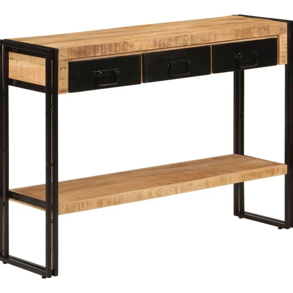 vidaXL Wandtafel 110x30x76 cm massief mangohout