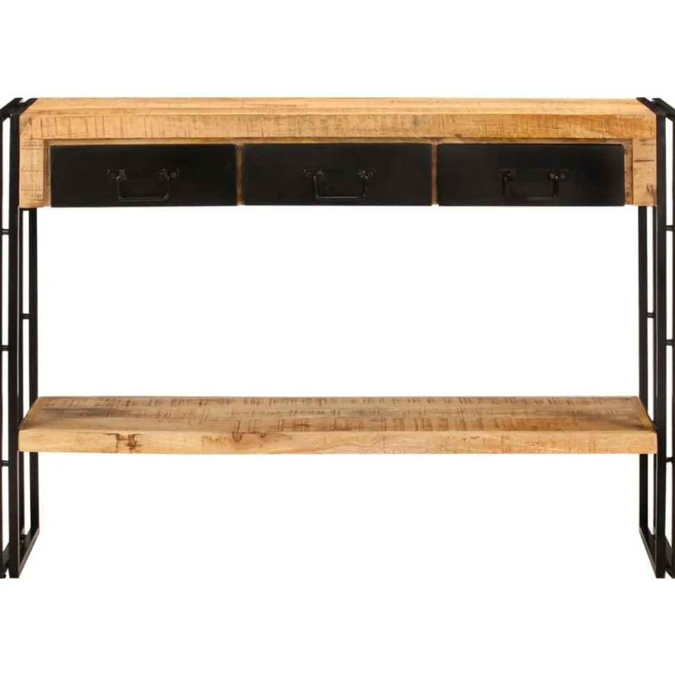 vidaXL Wandtafel 110x30x76 cm massief mangohout
