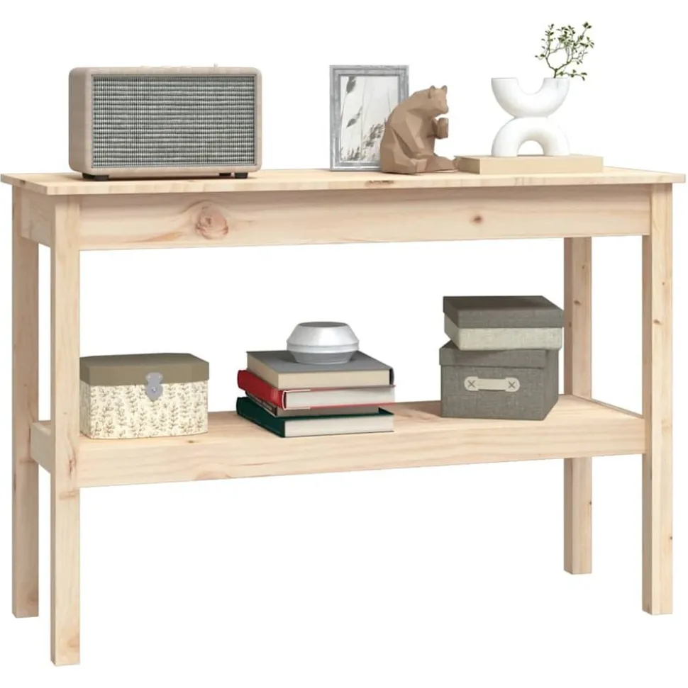 vidaXL Wandtafel 110x40x75 cm massief grenenhout