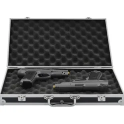 vidaXL Wapenkoffer aluminium ABS zwart