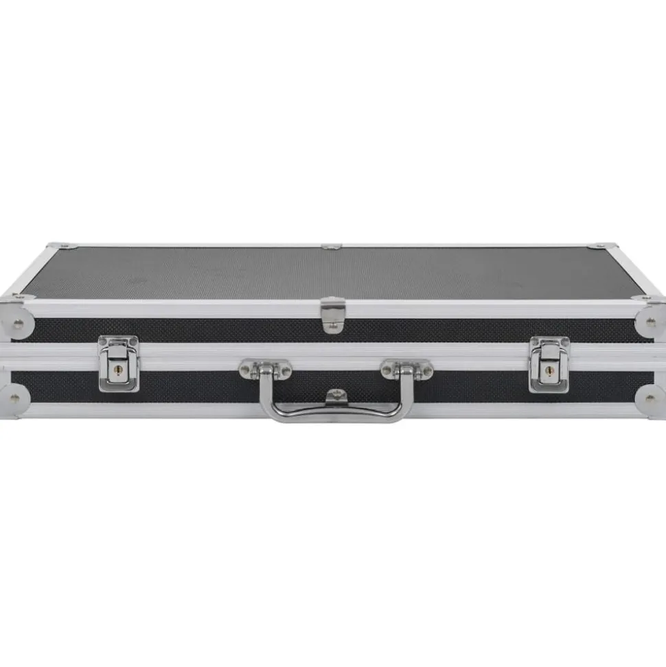 vidaXL Wapenkoffer aluminium ABS zwart
