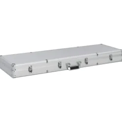 vidaXL Wapenkoffer 118x38x12 aluminium zilverkleurig