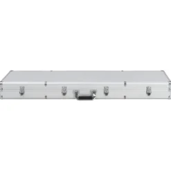 vidaXL Wapenkoffer 118x38x12 aluminium zilverkleurig