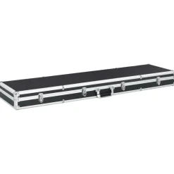 vidaXL Wapenkoffer 134x35x12 cm aluminium zwart