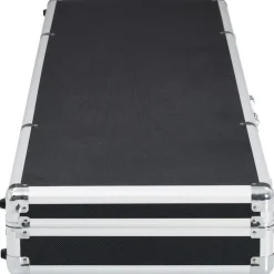 vidaXL Wapenkoffer 134x35x12 cm aluminium zwart