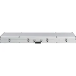 vidaXL Wapenkoffer 134x35x12 cm aluminium zilverkleurig