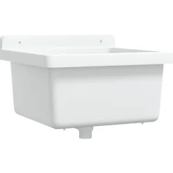 vidaXL Wasbak wandgemonteerd 40x40x24 cm hars wit