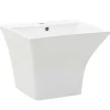 vidaXL Wasbak wandgemonteerd 500x450x410 mm keramiek wit