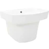 vidaXL Wasbak Wit 50 x 45 x 41 cm Geglazuurd Keramiek