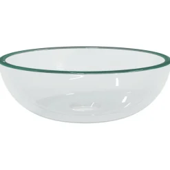 vidaXL Wasbak 35x12 cm gehard glas transparant