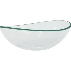 vidaXL Wasbak 54,5x35x15,5 cm gehard glas transparant
