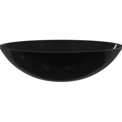 vidaXL Wasbak 50x37x14 cm glas zwart