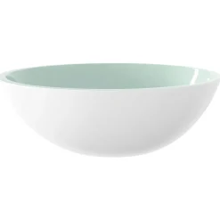 vidaXL Wasbak 50x37x14 cm glas wit