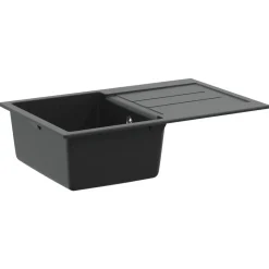 vidaXL Wasbak Zwart 780 x 500 mm 80% Kwarts en 20% Hars