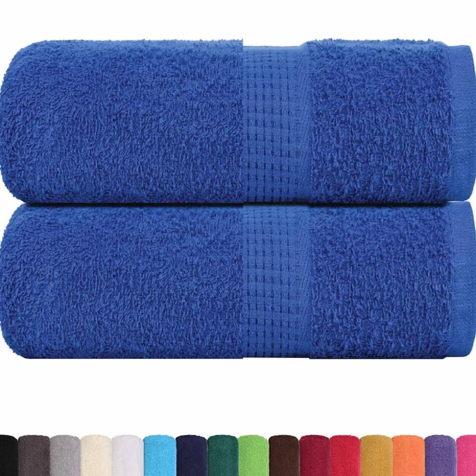 vidaXL Washandjes FROGN 2 st 30x30 cm 360 g/m² blauw