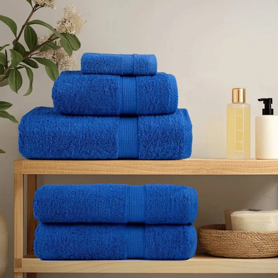 vidaXL Washandjes FROGN 2 st 30x30 cm 360 g/m² blauw