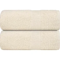 vidaXL Washandjes FROGN 2 st 30x30 cm 360 g/m² crème