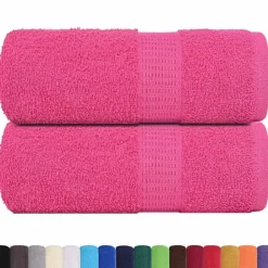 vidaXL Washandjes FROGN 2 st 30x30 cm 360 g/m² roze