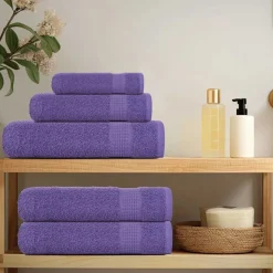 vidaXL Washandjes FROGN 2 st 30x30 cm 360 g/m² paars