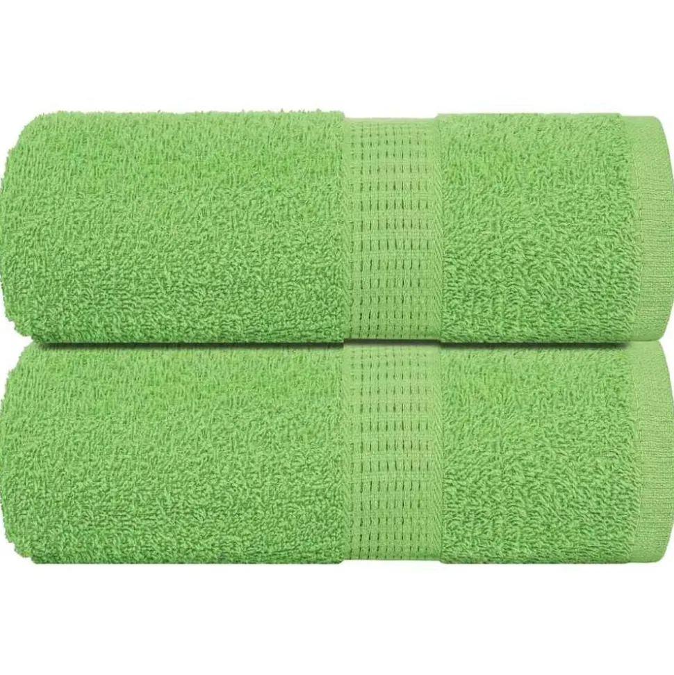 vidaXL Washandjes FROGN 2 st 30x30 cm 360 g/m² appelgroen
