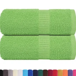 vidaXL Washandjes FROGN 2 st 30x30 cm 360 g/m² appelgroen