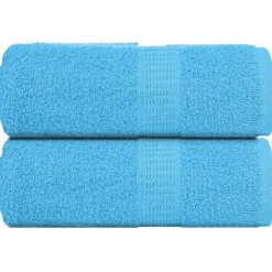 vidaXL Washandjes FROGN 2 st 30x30 cm 360 g/m² turquoise