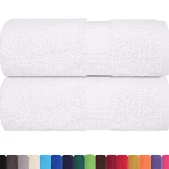 vidaXL Washandjes FROGN 2 st 15x21 cm 360 g/m² wit