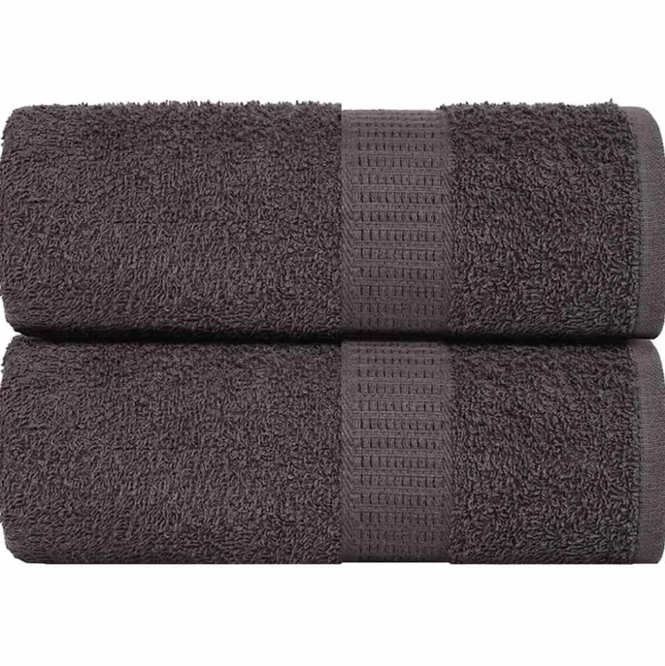 vidaXL Washandjes FROGN 2 st 15x21 cm 360 g/m² antraciet
