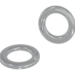 vidaXL Washers 2 pcs Zilver 10 x 10 x 0,8 mm IJzer