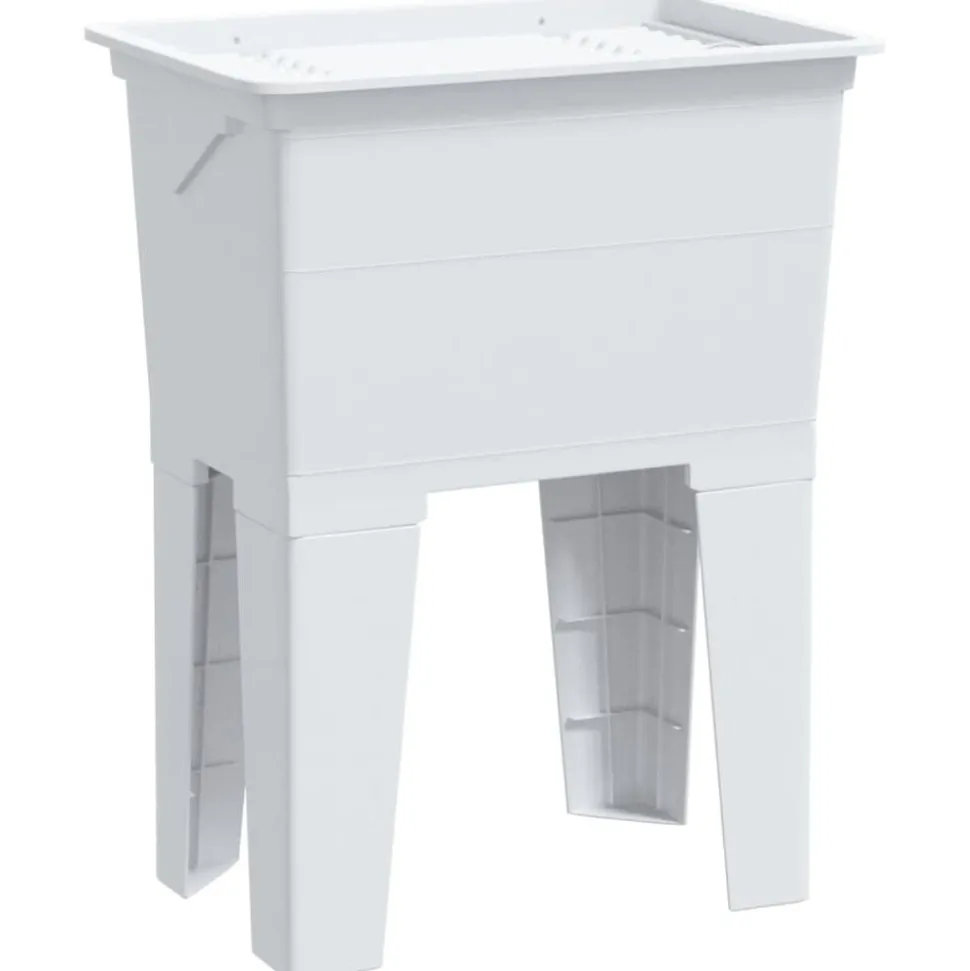 vidaXL Waskuip 59x41x75 cm hars wit