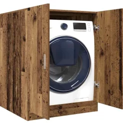 vidaXL Wasmachinekast 70,5x71,5x91,5 cm oud houtkleurig