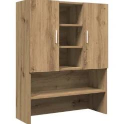 vidaXL Wasmachinekast 70,5x25,5x90 cm artisanaal eikenkleur