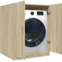 vidaXL Wasmachinekast 70,5x71,5x91,5 cm sonoma eikenkleurig