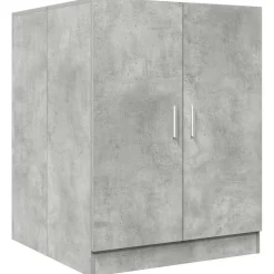 vidaXL Wasmachinekast 70,5x71,5x91,5 cm betongrijs