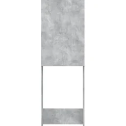 vidaXL Wasmachinekast 64x25,5x190 cm betongrijs
