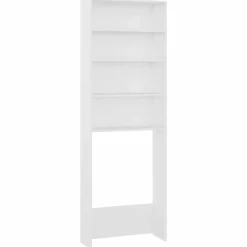 vidaXL Wasmachinekast 64x24x190 cm wit