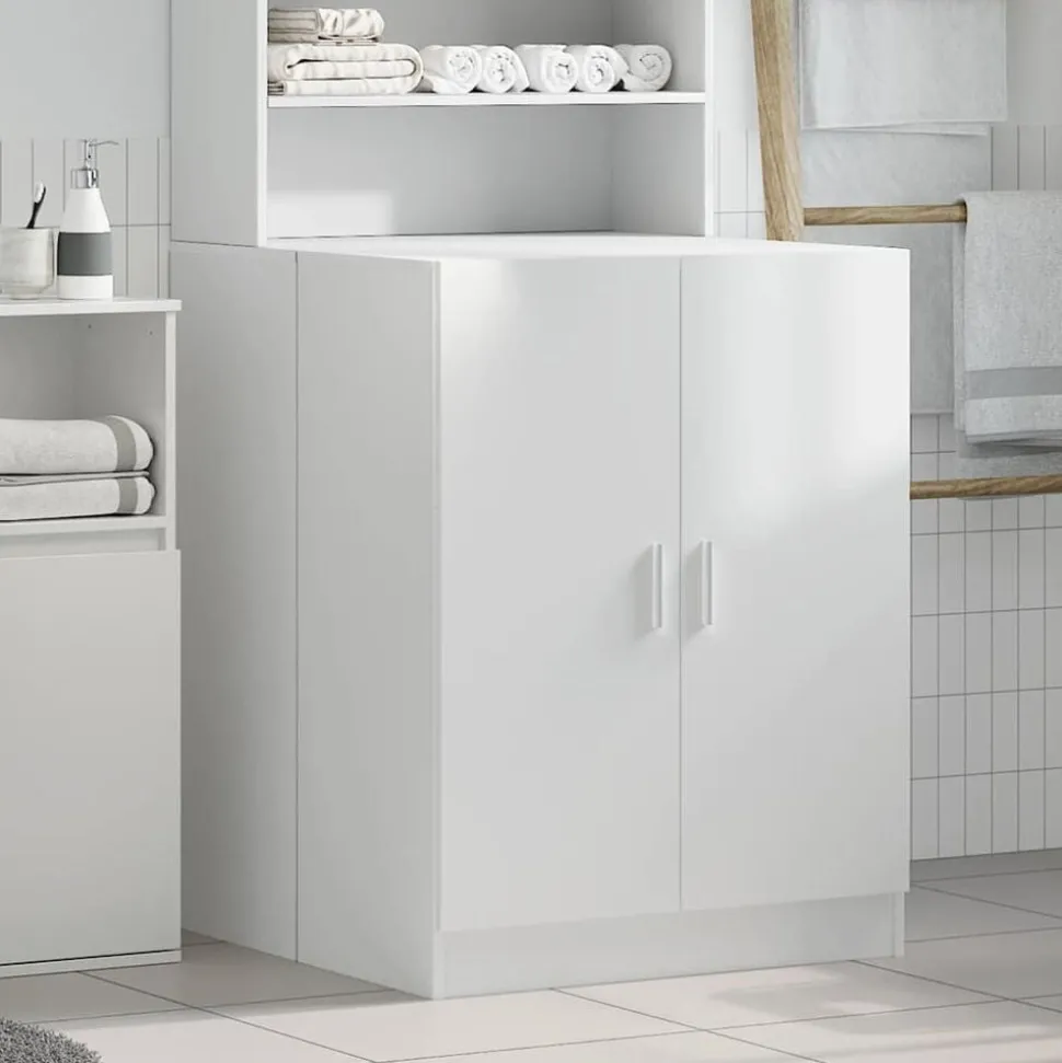 vidaXL Wasmachinekast 71x71,5x91,5 cm wit