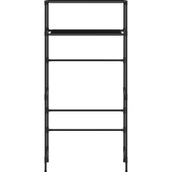 vidaXL Wasmachinerek 2-laags 69x28x143 cm ijzer zwart