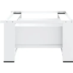 vidaXL Wasmachineverhoger met lade wit