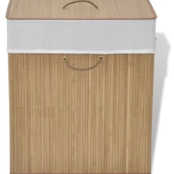 vidaXL Wasmand rechthoekig bamboe natuurlijk